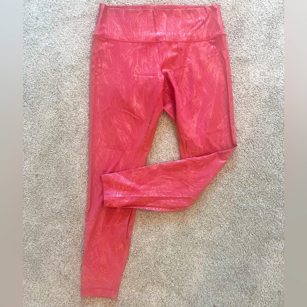Lululemon Large Peach Sparkle Leggings